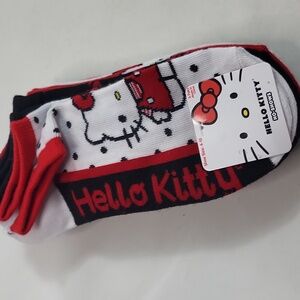 Hello Kitty Socks 5 Pack Sanrio NWT